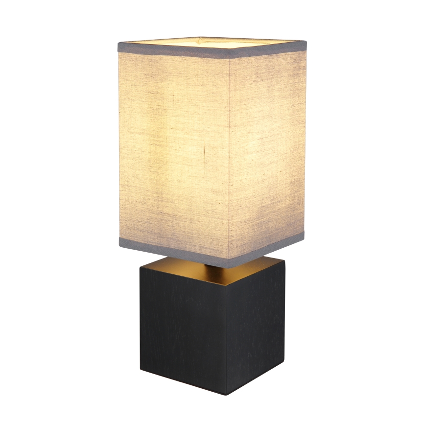 Globo 21628ALU - Stolová lampa VALENTINO 1xE27/7W/230V čierna/antracit