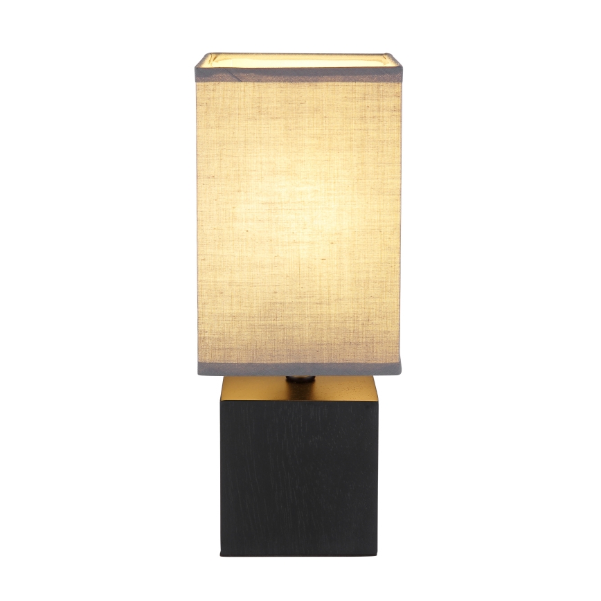 Globo 21628ALU - Stolová lampa VALENTINO 1xE27/7W/230V čierna/antracit