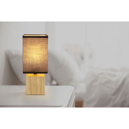 Globo - Stolná lampa 1xE27/7W/230V čierna/hnedá