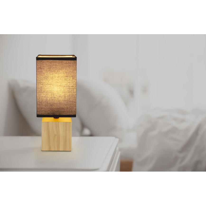 Globo - Stolná lampa 1xE27/7W/230V čierna/hnedá