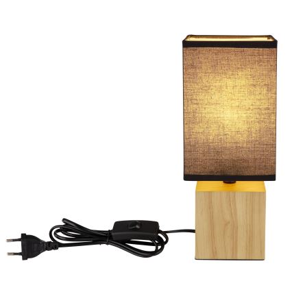 Globo - Stolná lampa 1xE27/7W/230V čierna/hnedá