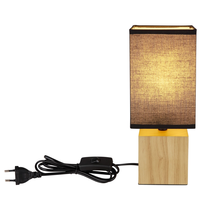 Globo - Stolná lampa 1xE27/7W/230V čierna/hnedá