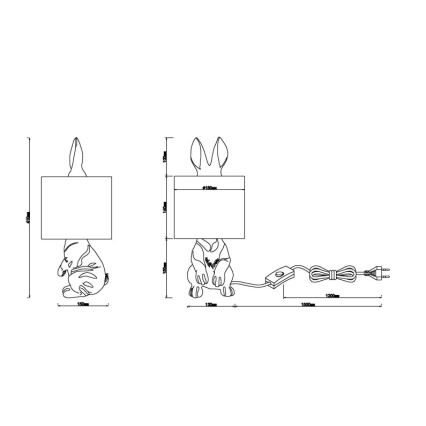 Globo - Stolová lampa 1xE27/25W/230V