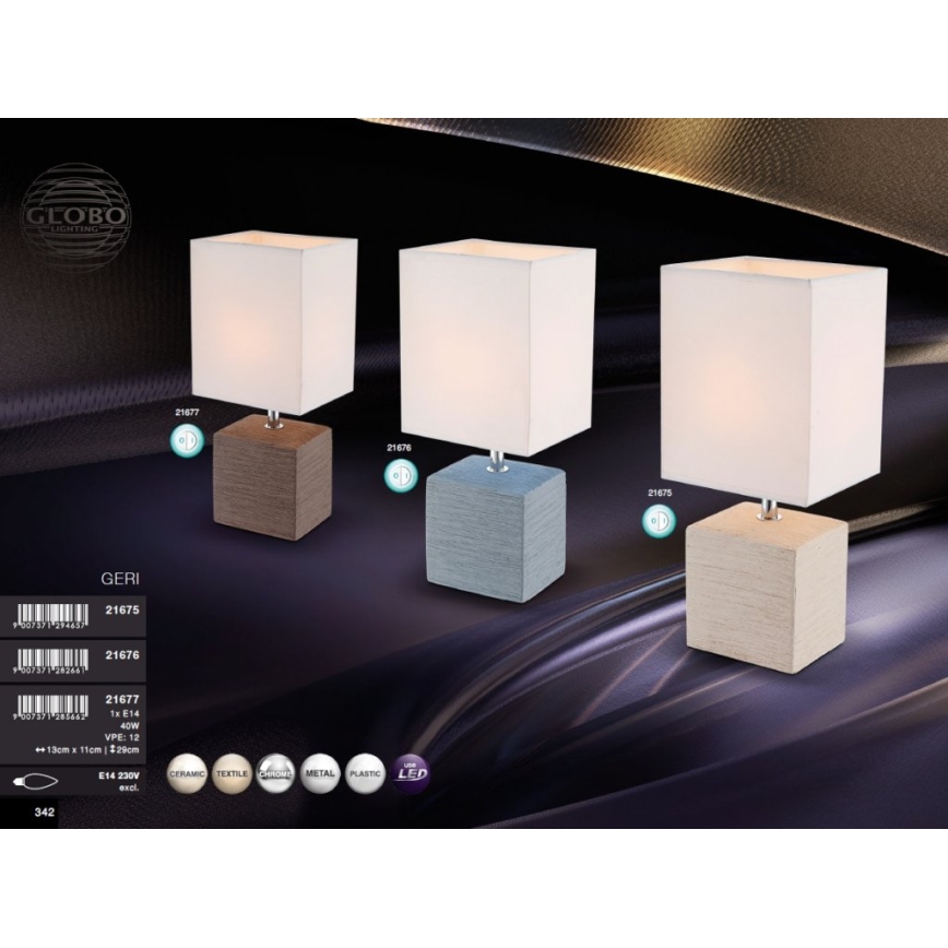 Globo 3496 - Stolná lampa E14/40W/230V