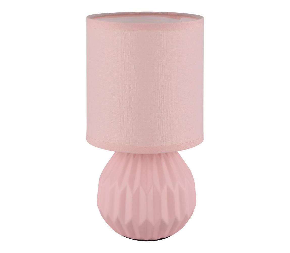 Globo 21730P - Stolná lampa SYLAS 1xE14/40W/230V ružová 21730P
