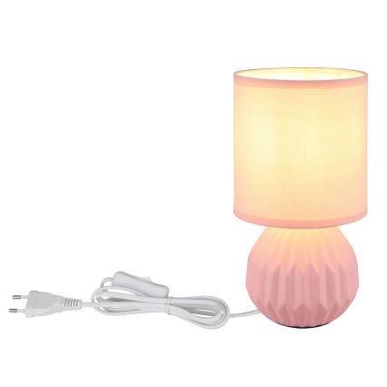Globo - Stolná lampa 1xE14/40W/230V ružová