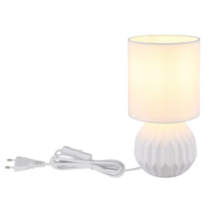 Globo - Stolná lampa 1xE14/40W/230V biela
