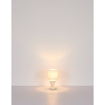 Globo - Stolná lampa 1xE14/40W/230V krémová