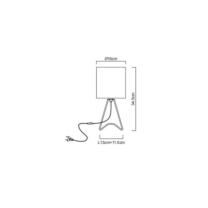 Globo - Stolná lampa 1xE14/40W/230V sivá