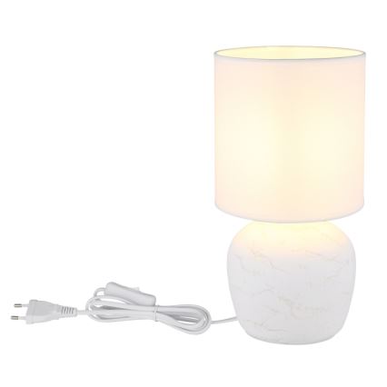 Globo - Stolná lampa 1xE14/40W/230V biela
