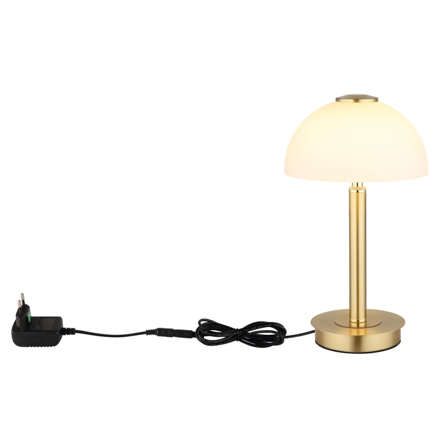 Globo - LED Stmievateľná dotyková stolová lampa LED/7W/230V 3000K mosadz