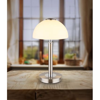 Globo - stmievateľná dotyková stolná LED lampa LED/7W/230V 3000K matný chróm