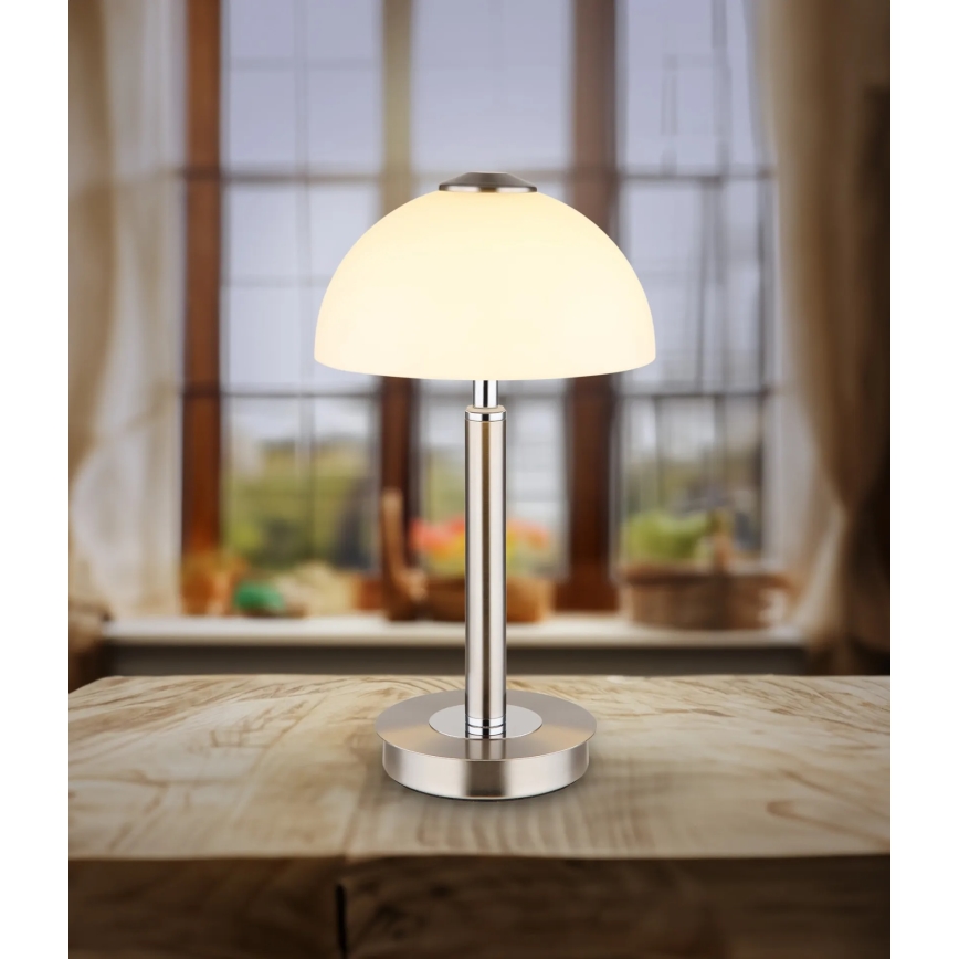 Globo - stmievateľná dotyková stolná LED lampa LED/7W/230V 3000K matný chróm