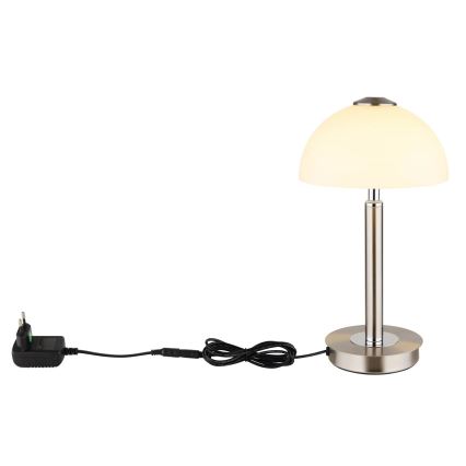 Globo - stmievateľná dotyková stolná LED lampa LED/7W/230V 3000K matný chróm