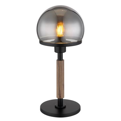 Globo - Stolná lampa 1xE27/40W/230V čierna/hnedá