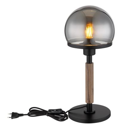 Globo - Stolná lampa 1xE27/40W/230V čierna/hnedá