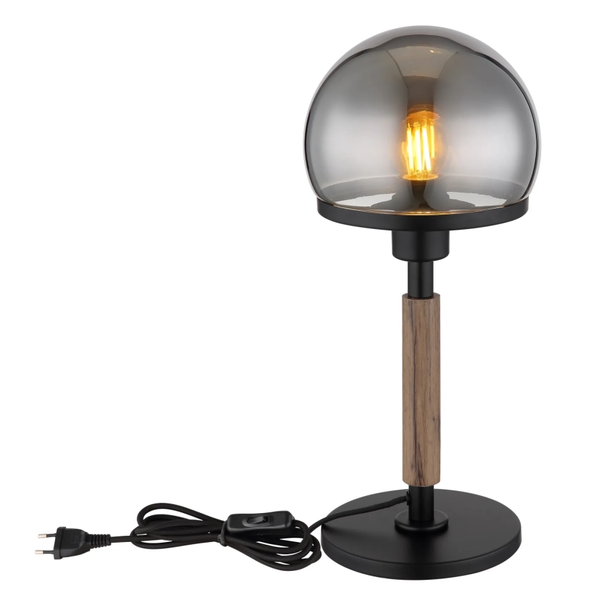 Globo - Stolná lampa 1xE27/40W/230V čierna/hnedá