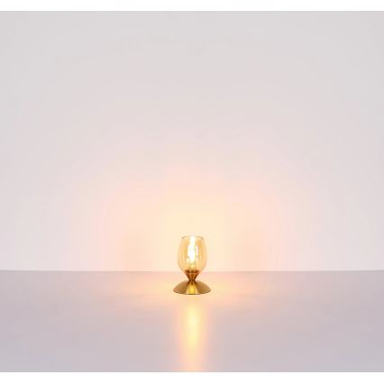 Globo - Stolná dotyková lampa 1xE14/25W/230V mosadz
