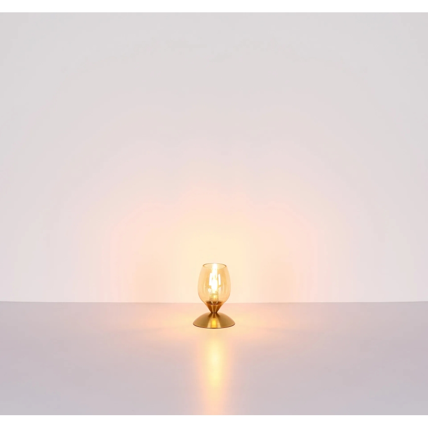 Globo - Stolná dotyková lampa 1xE14/25W/230V mosadz