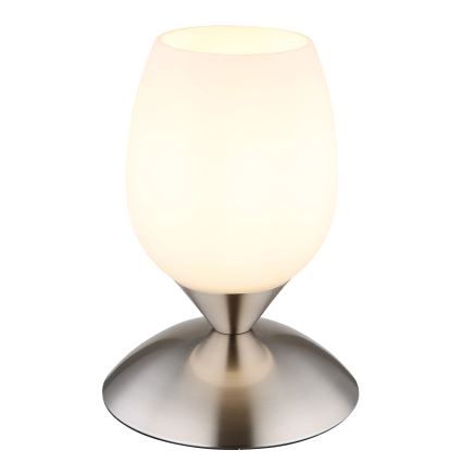 Globo - Stolná dotyková lampa 1xE14/25W/230V matný chróm