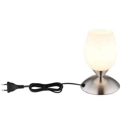 Globo - Stolná dotyková lampa 1xE14/25W/230V matný chróm