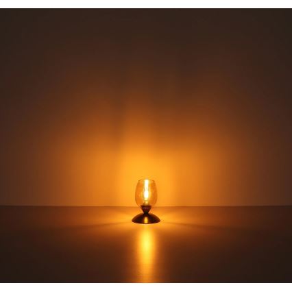 Globo - Stolná dotyková lampa 1xE14/25W/230V čierna