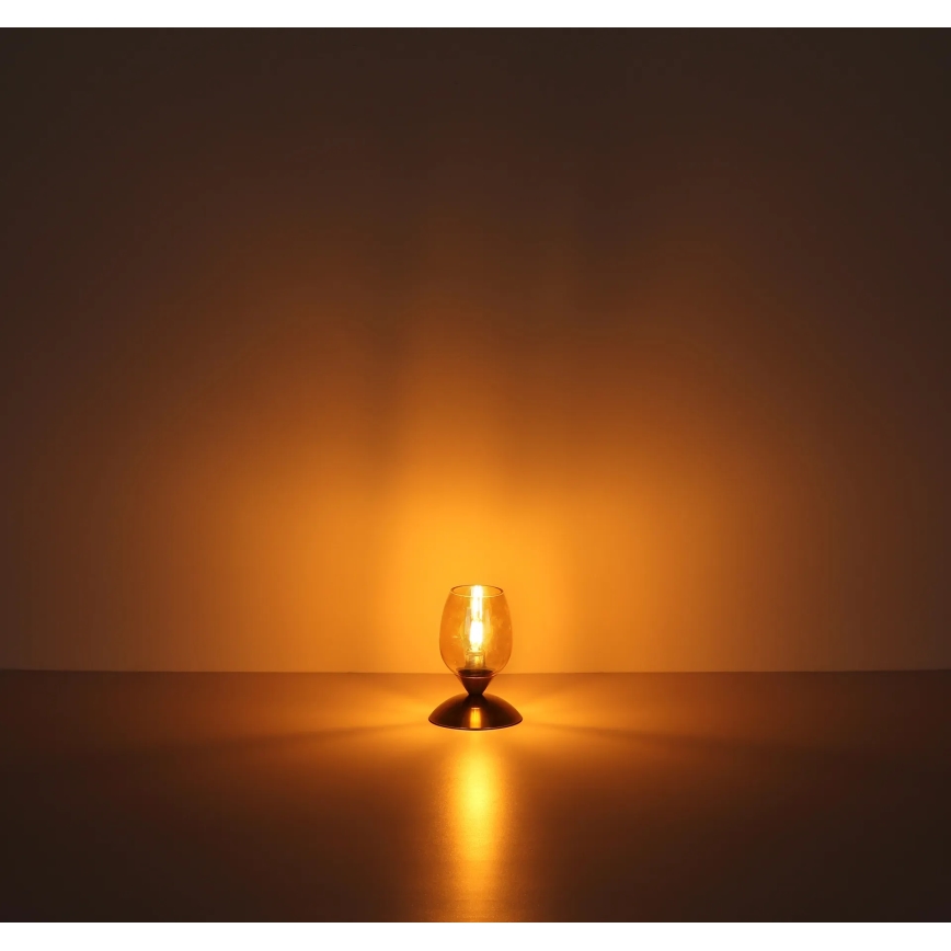 Globo - Stolná dotyková lampa 1xE14/25W/230V čierna