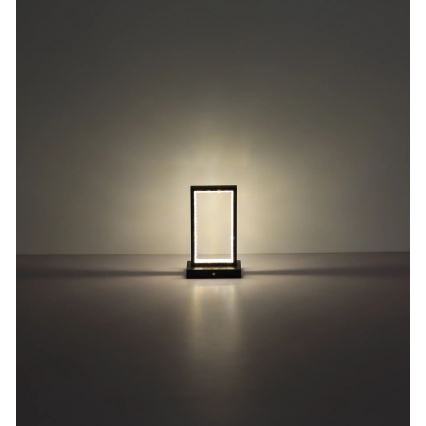 Globo - LED Stmievateľná dotyková stolná lampa LED/3W/3,7V 2700K/4000K/6500K 1800 mAh USB čierna