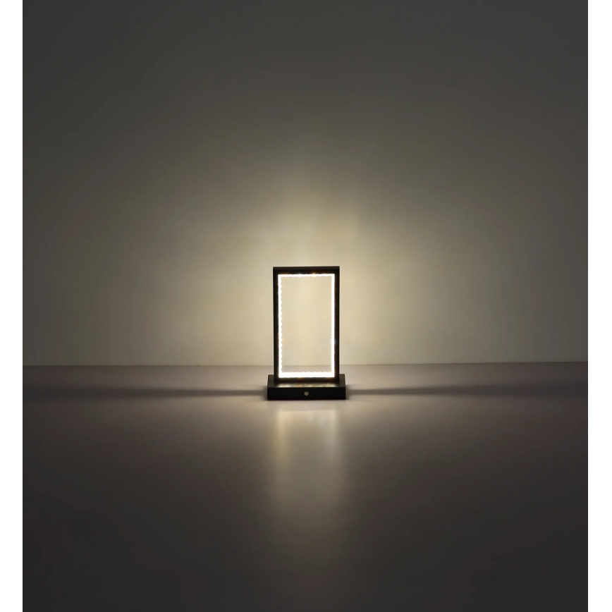 Globo - LED Stmievateľná dotyková stolná lampa LED/3W/3,7V 2700K/4000K/6500K 1800 mAh USB čierna