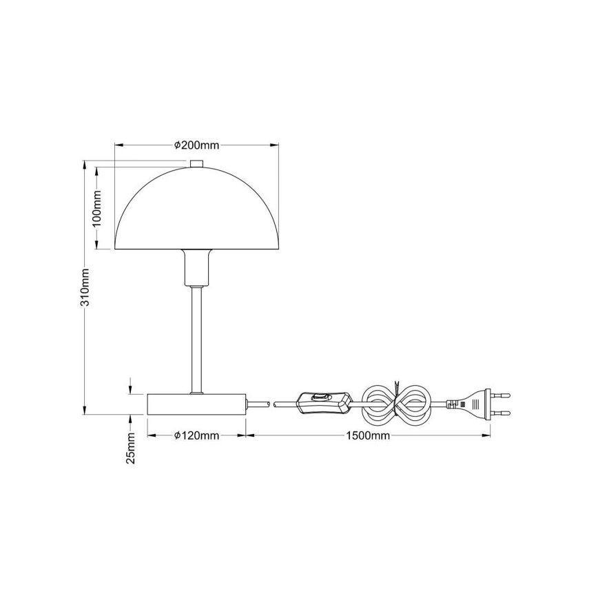 Globo - Stolná lampa 1xE14/40W/230V