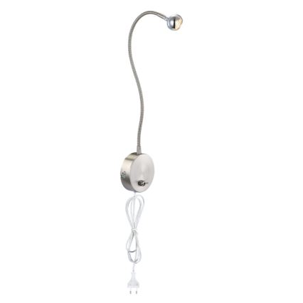 Globo - LED Flexibilná lampička LED/3W/230V lesklý chróm