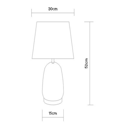 Globo - Stolová lampa 1xE27/40W/230V čierna/hnedá