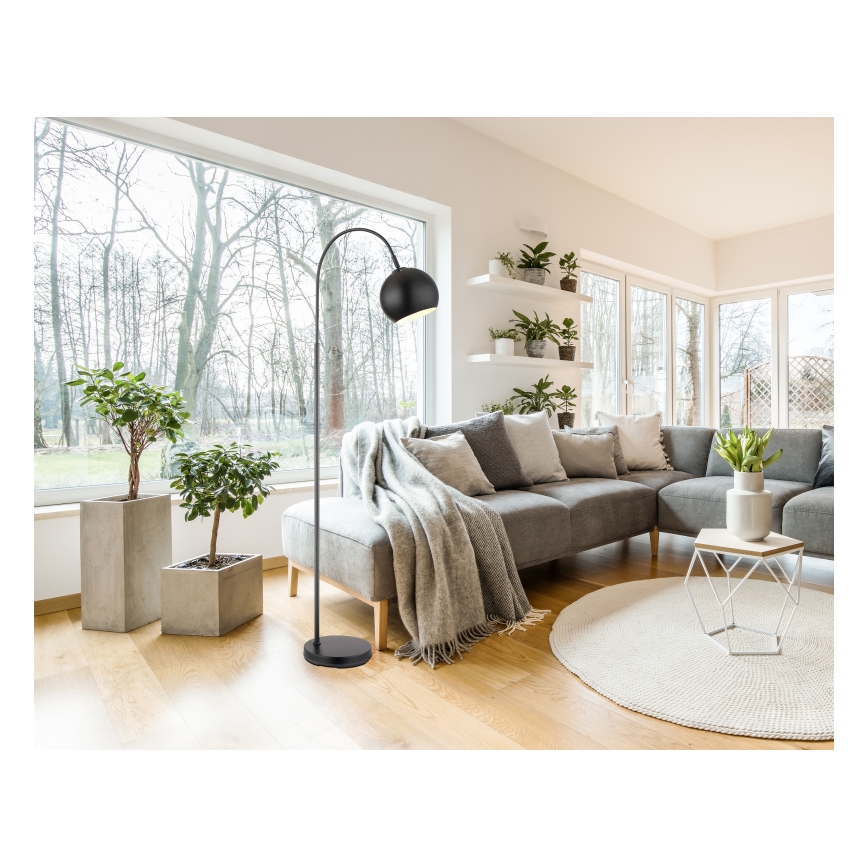 Globo - Stojacia lampa 1xE27/60W/230V čierna