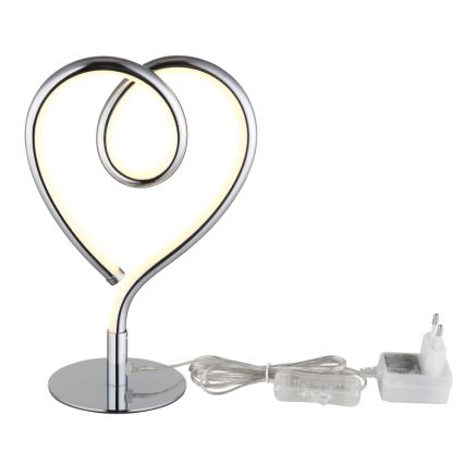 Globo - LED Stolná lampa LED/6W/230V lesklý chróm