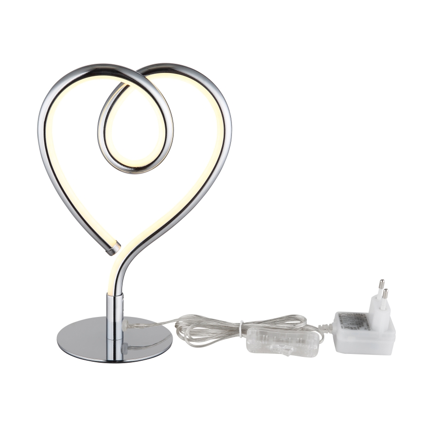 Globo - LED Stolná lampa LED/6W/230V lesklý chróm