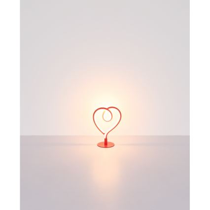 Globo - LED Stolná lampa LED/6W/230V červená