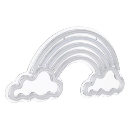 Globo - LED neónová nástenná dekorácia LED/3W/USB dúha