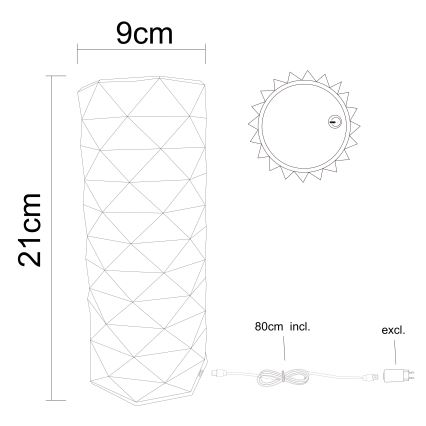 Globo - LED Stmievateľná dotyková stolná lampa LED/1W/5V 2700/4000/6500K 800 mAh