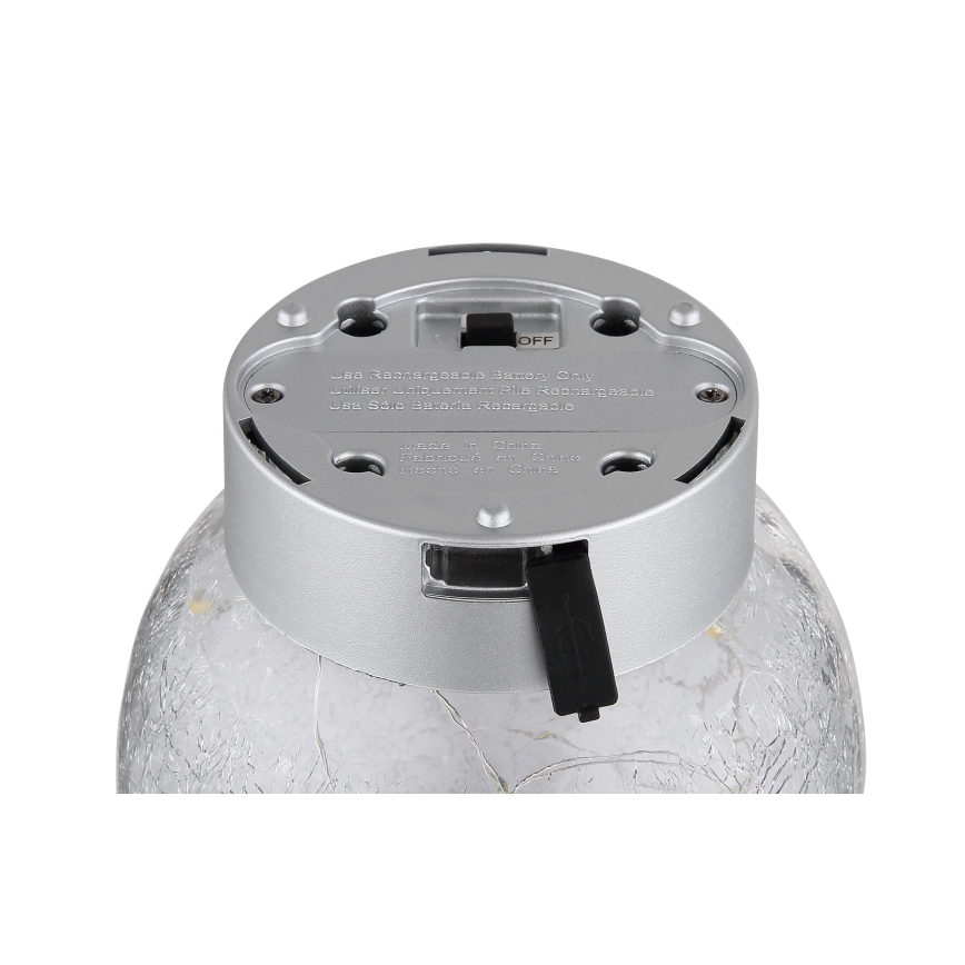 Globo - LED Dekoračná nabíjacia stolná lampa 25xLED/0,06W/5V 600 mAh IP44