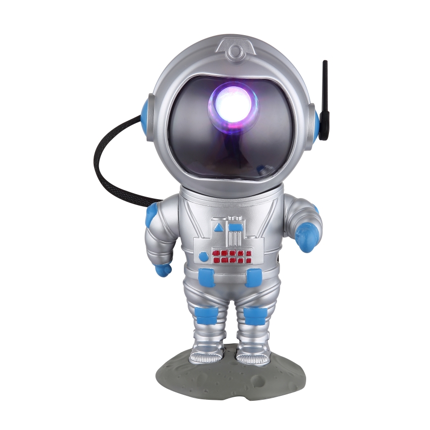 Globo - LED RGB Stolná lampa LED/4,5W/5V kozmonaut strieborná
