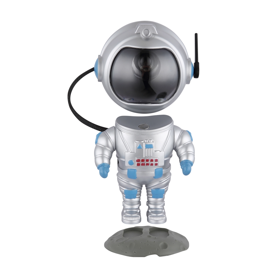 Globo - LED RGB Stolná lampa LED/4,5W/5V kozmonaut strieborná