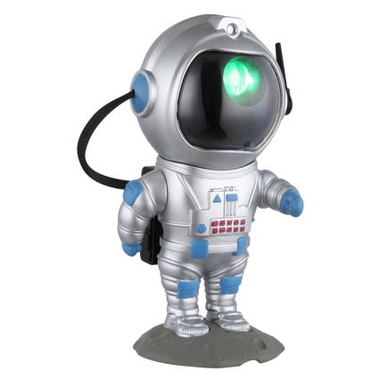 Globo - LED RGB Stolná lampa LED/4,5W/5V kozmonaut strieborná