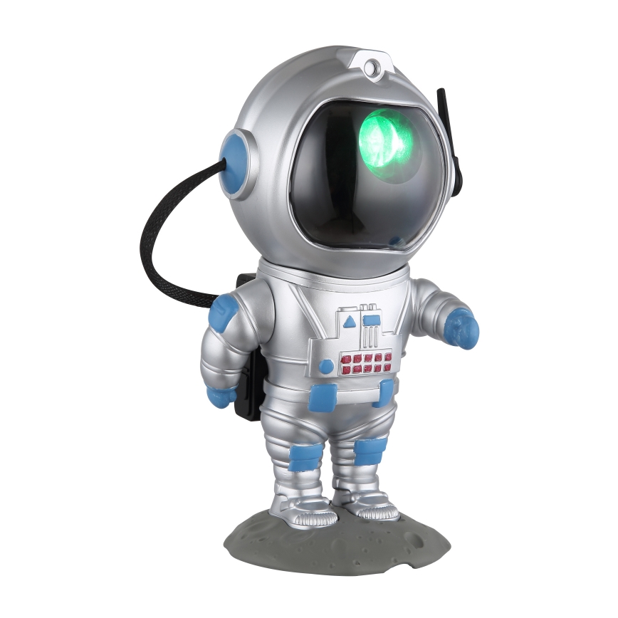 Globo - LED RGB Stolná lampa LED/4,5W/5V kozmonaut strieborná