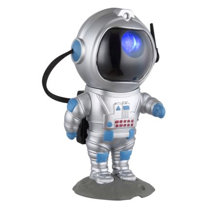 Globo - LED RGB Stolná lampa LED/4,5W/5V kozmonaut strieborná