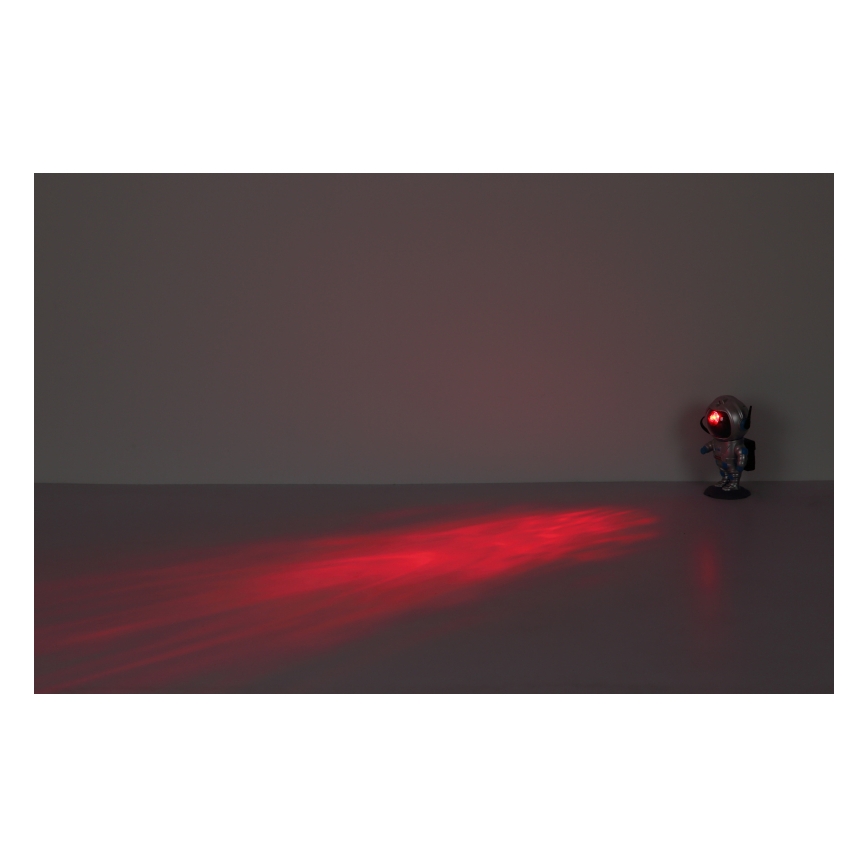 Globo - LED RGB Stolná lampa LED/4,5W/5V kozmonaut strieborná