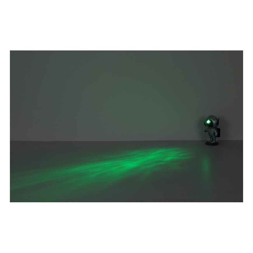 Globo - LED RGB Stolná lampa LED/4,5W/5V kozmonaut strieborná