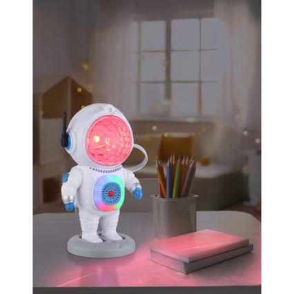 Globo - LED RGB Stolná lampa LED/6W/5V kozmonaut biela