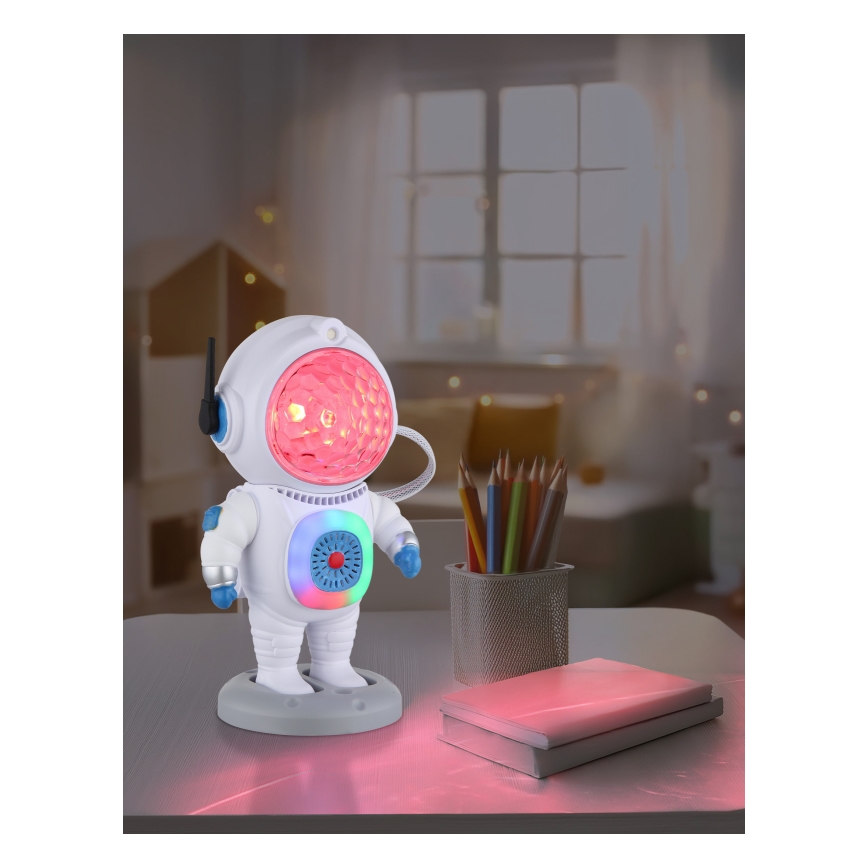 Globo - LED RGB Stolná lampa LED/6W/5V kozmonaut biela