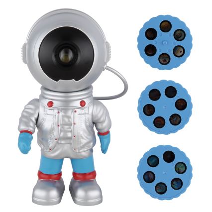 Globo - stmievateľný LED projektor 3 W / 5 V, motív astronauta