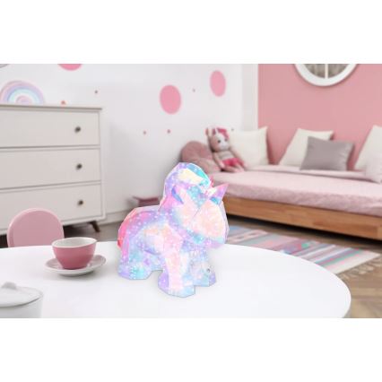 Globo - LED stmievateľná nabíjateľná stolová dekorácia LED/4W/5V 1800 mAh jednorožec